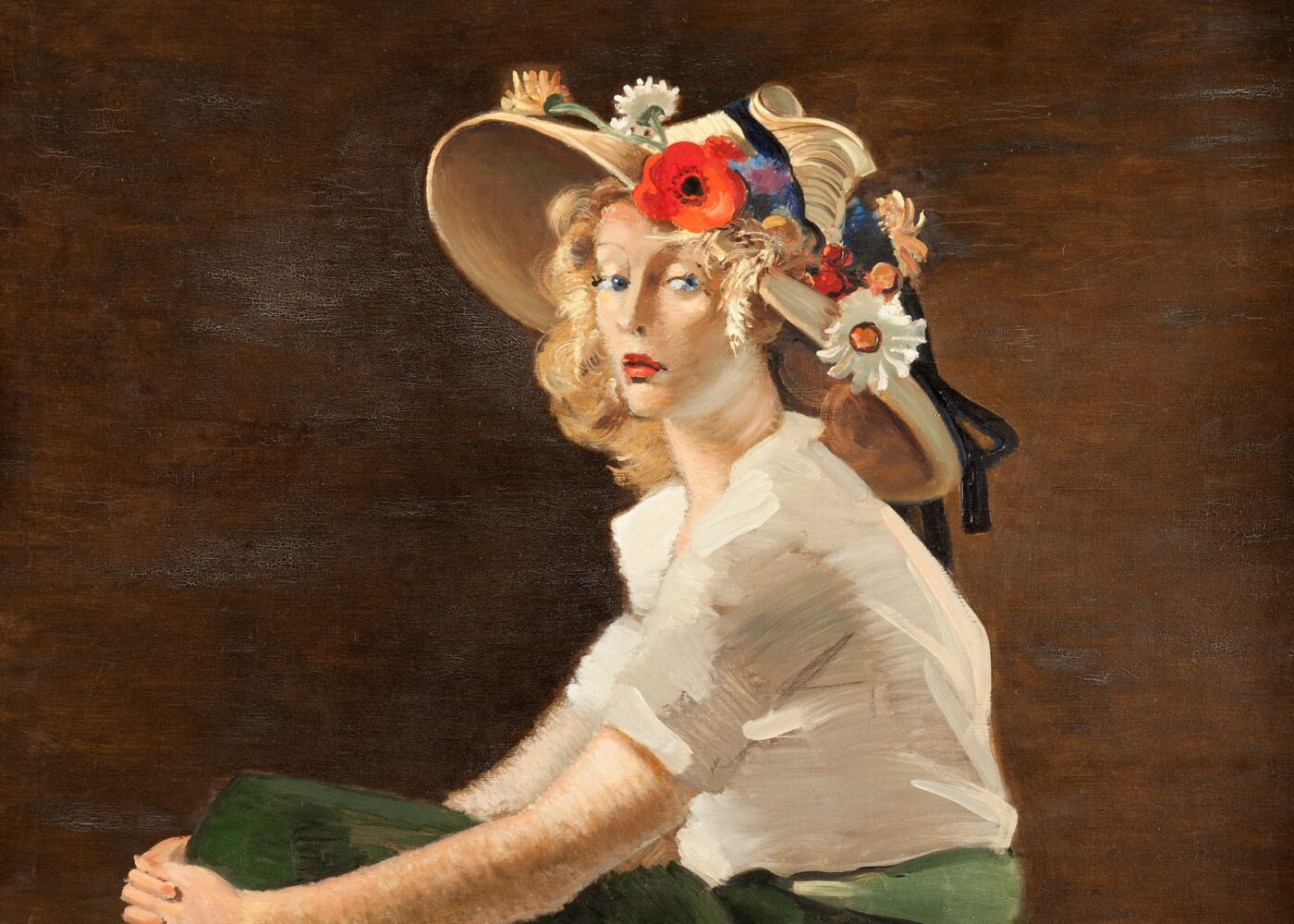 Lady in a floral hat by Claude Derain