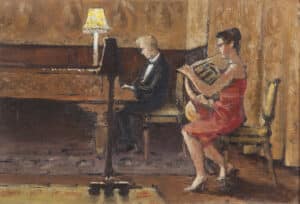 Music After Dinner Derek Hill (British, b.1916, d.2000)