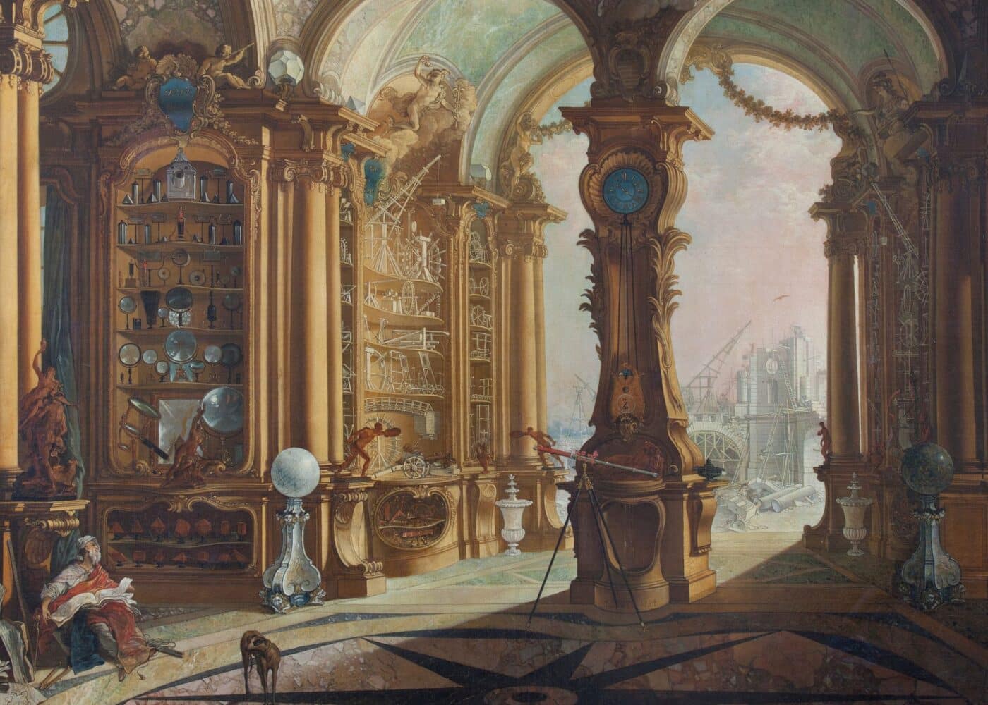 The Laboratory of M. Bonnier de la Mosson by Jacques de Lajoue