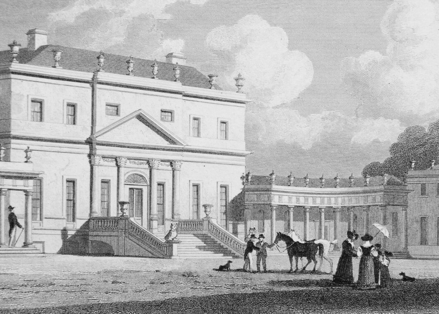 drawing of russborough house