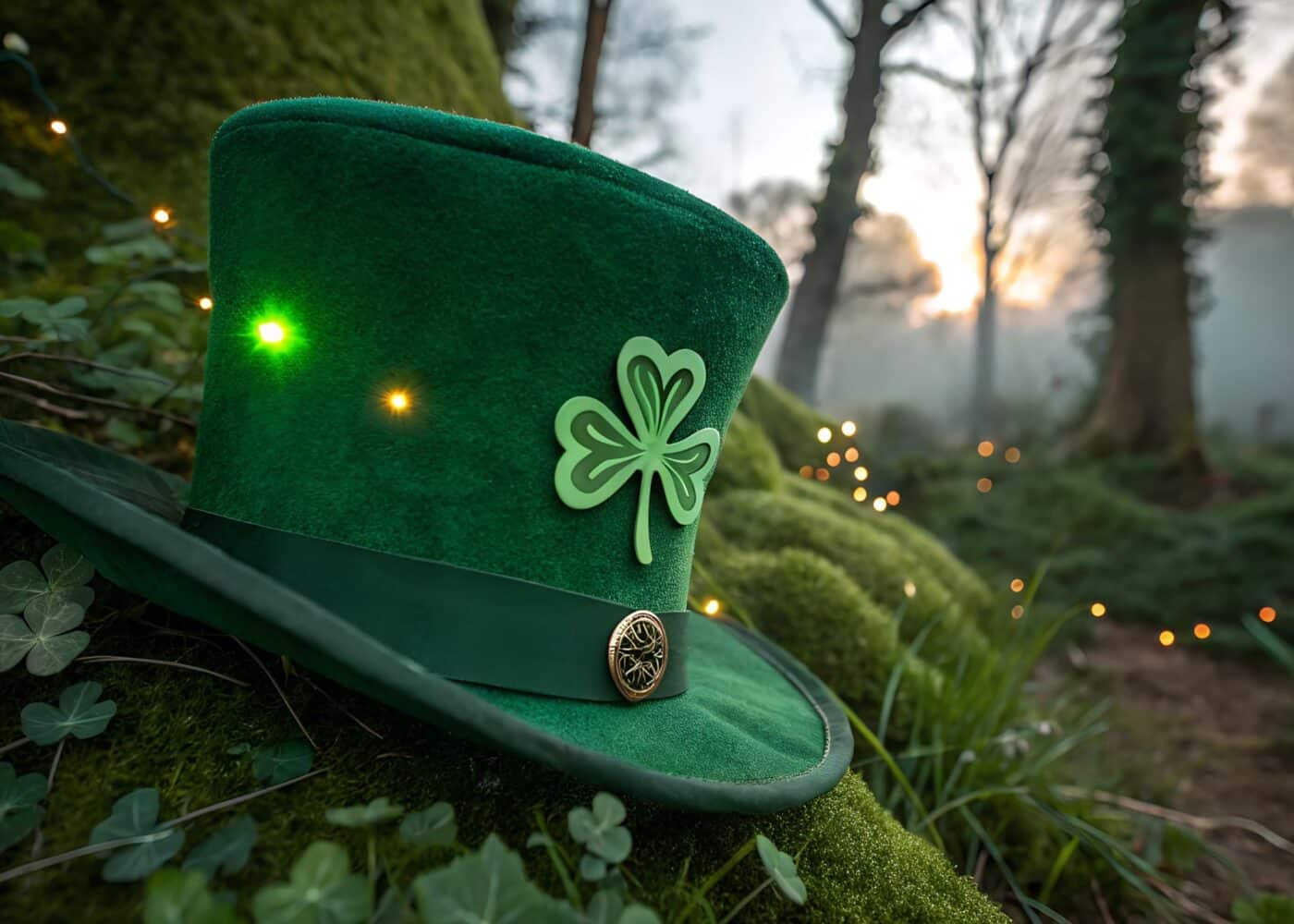 St Patricks Day Thmem Hat in Forest